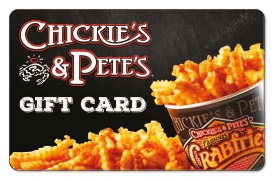 Where To Buy Chickie And Pete's Gift Cards